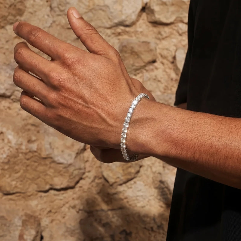 Pulsera Tennis - 5mm - Blanco