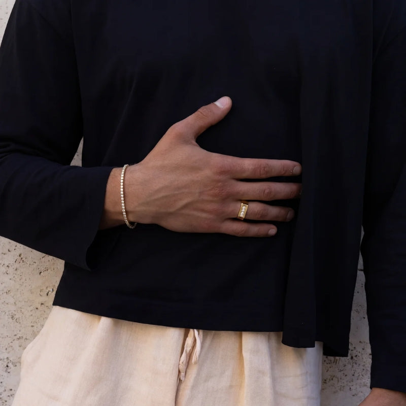 Anillo Cristal Aleación