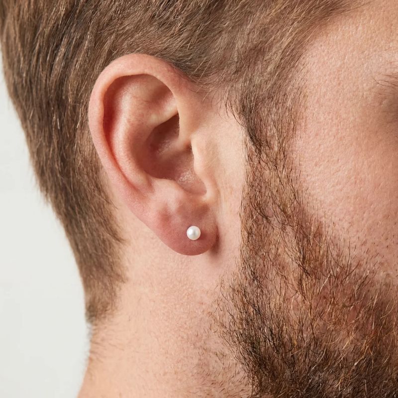 Pendientes Perla Blanca