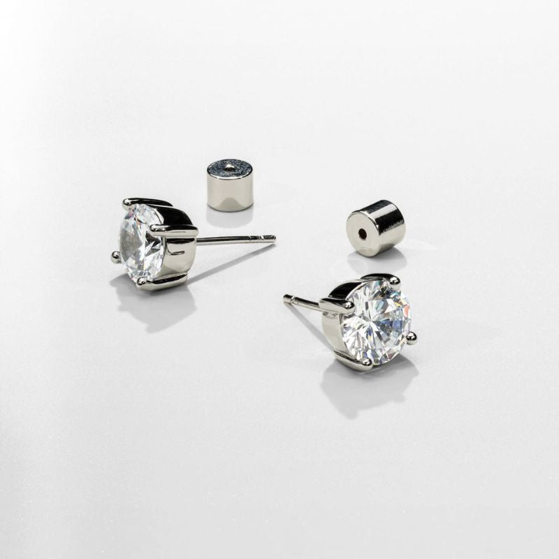 Pendientes Blancos Redondos