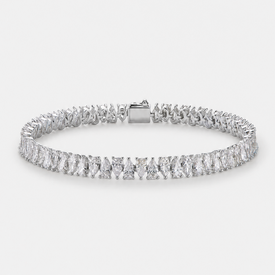Pulsera Tennis Gota Blanca