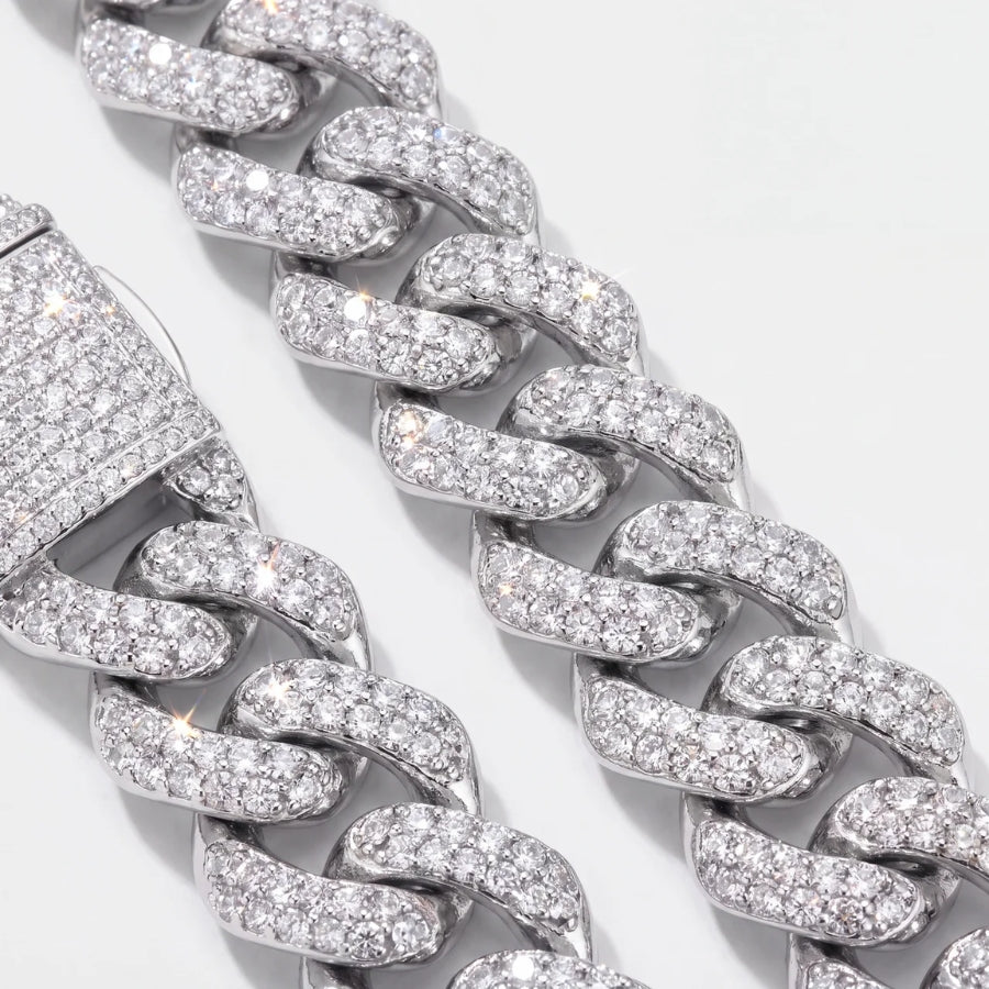 Pulsera Cubana Iced Prong