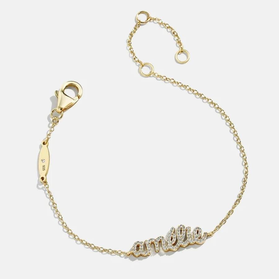 Say My Name Custom Script Bracelet