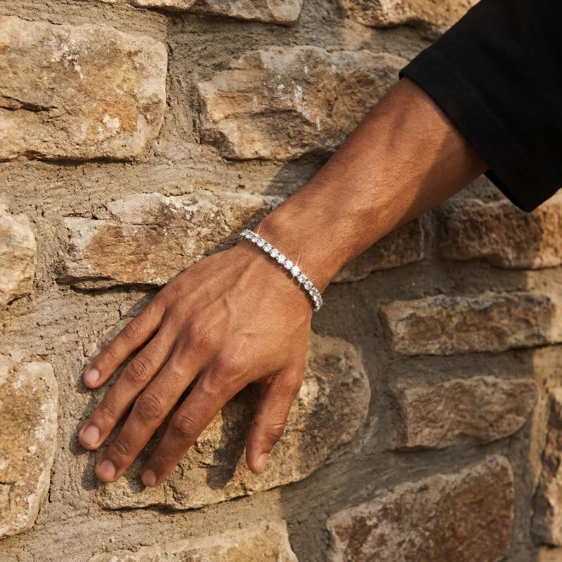 Pulsera Tennis - 5mm - Blanco