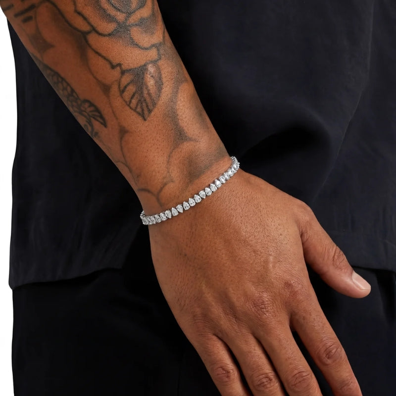 Pulsera Tennis Gota Blanca