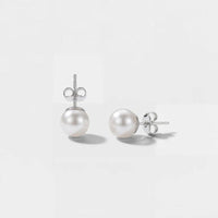 Pendientes Perla Blanca