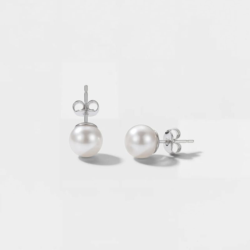 Pendientes Perla Blanca