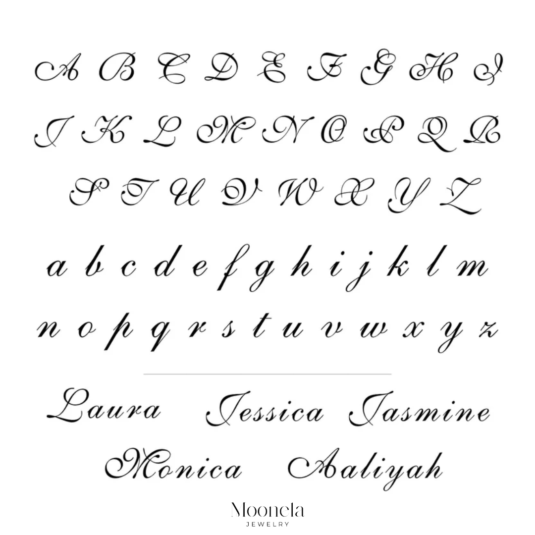 Ella Name Necklace - Custom Script Pendant - View 6