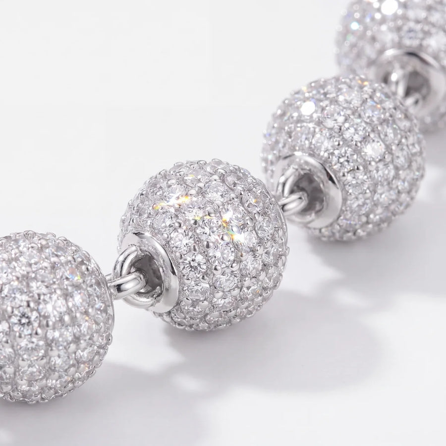 Pulsera Bolas Iced Glacier