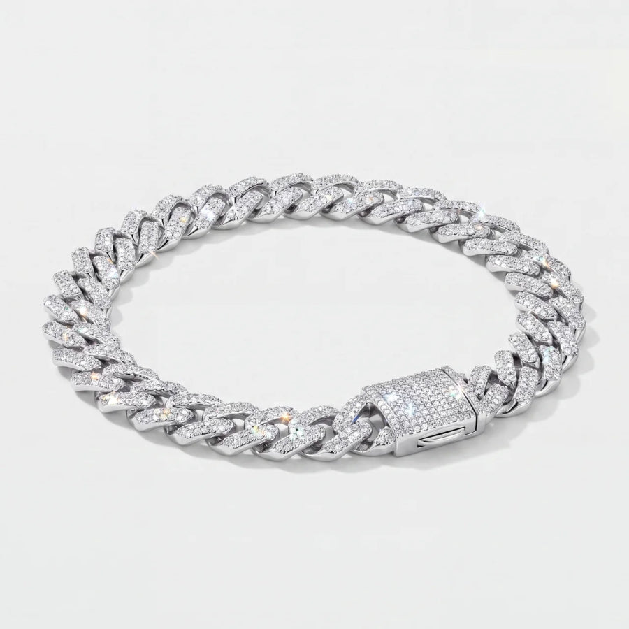 Pulsera Cubana Iced Prong