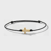 Pulsera Tennis Cordón Cruz